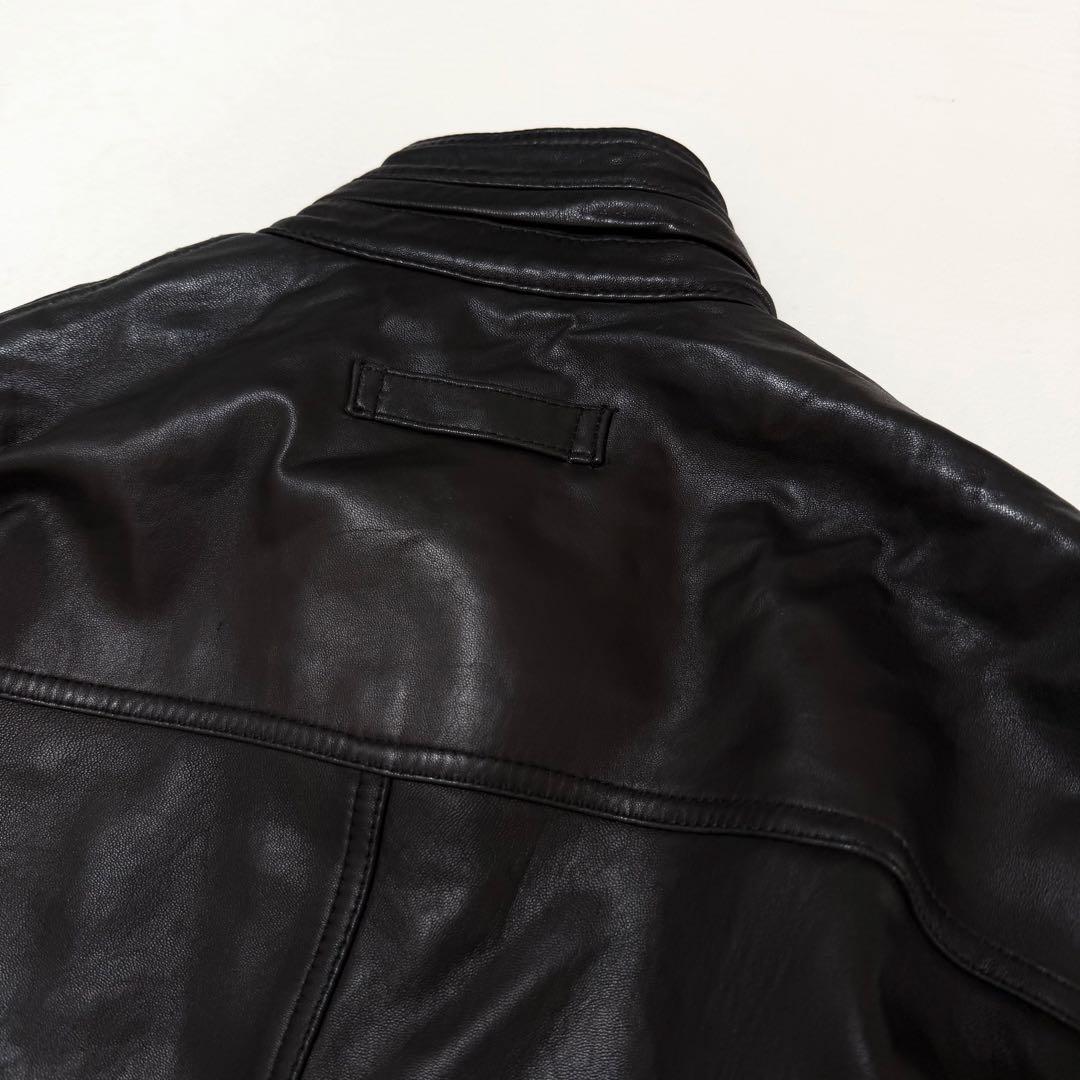 U.P renoma オールドレノマ ブラック レザージャケット 羊革 革ジャン