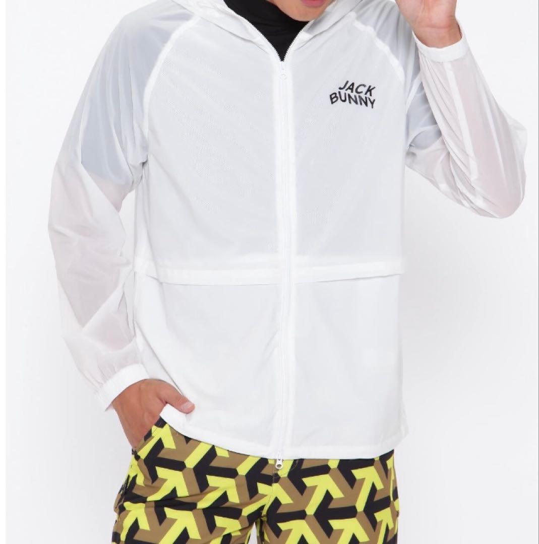 新品 パーリーゲイツ ジャックバニー ナイロンタフタ ブルゾン(4)M/白