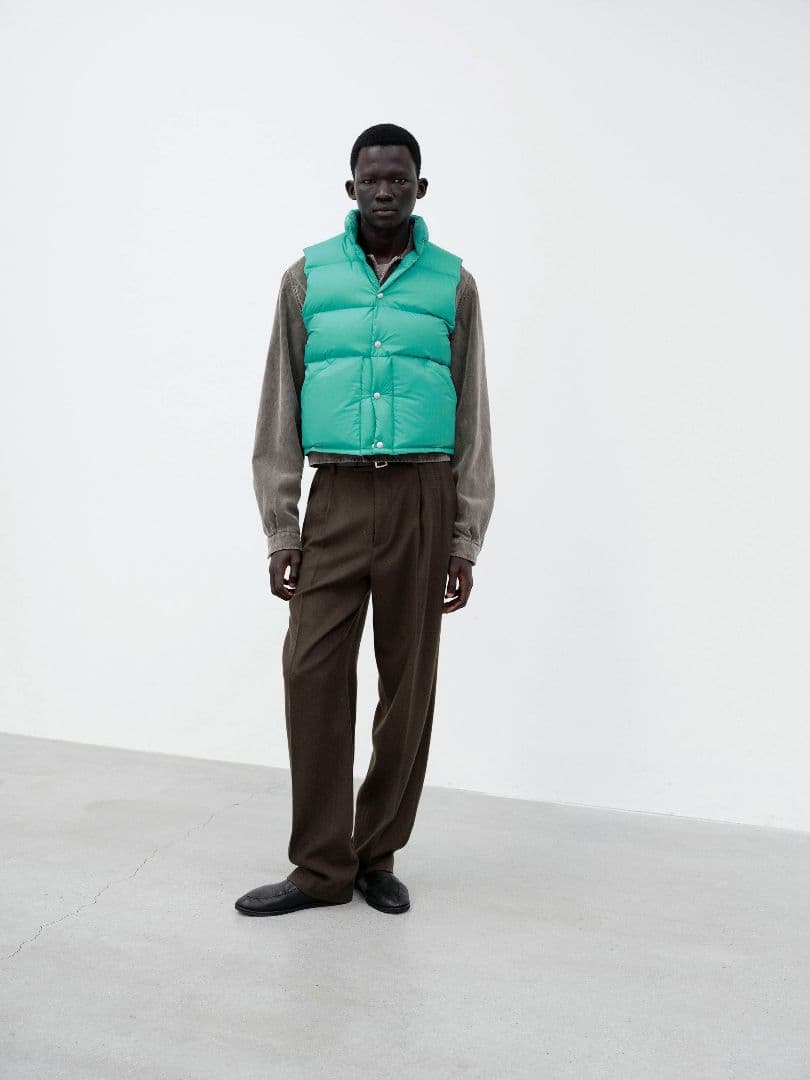 90s 両A面 リバーシブルダウンベスト ネイビー 茄子紺 ターコイズ