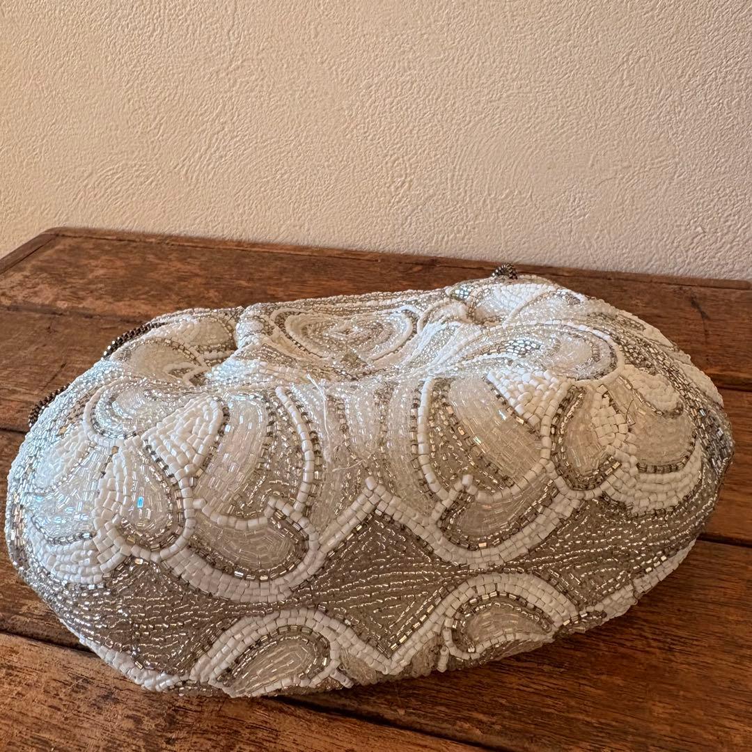 希少　美品 Lumyはしもと ルミー　総ビーズバック　和装　昭和　ヴィンテージ