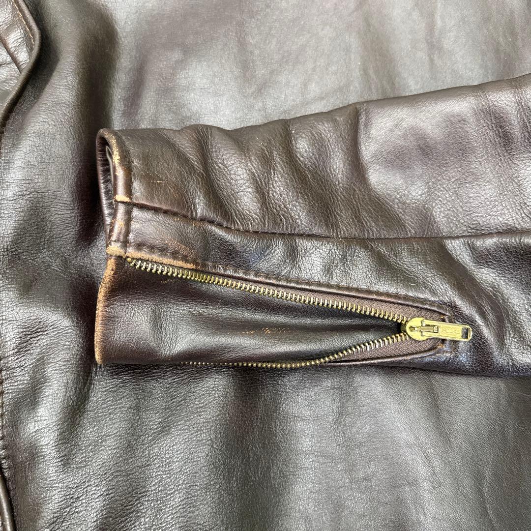 Schott レザージャケット642VSサイズ40レッドブラウン