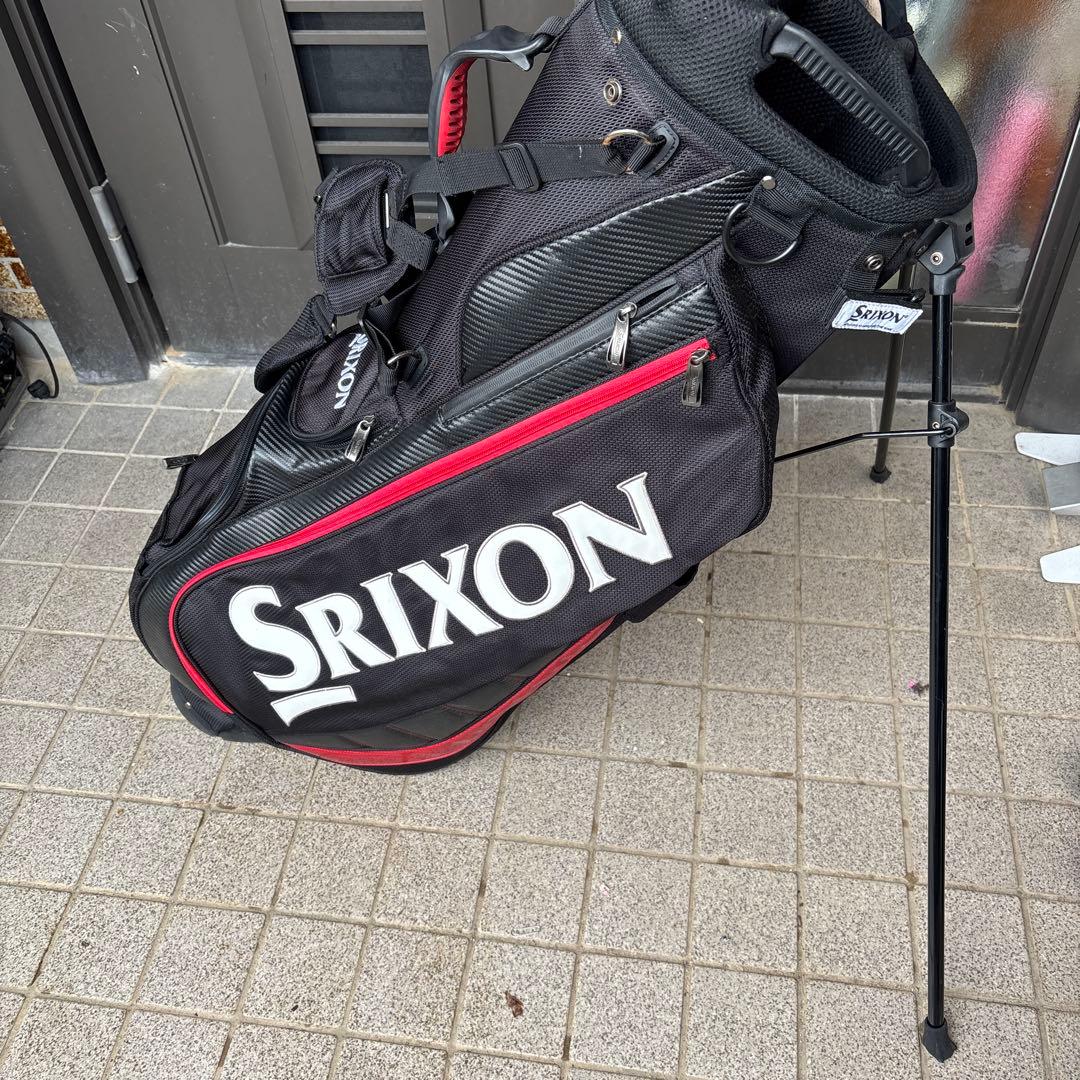 Srixon キャディバッグ 黒赤