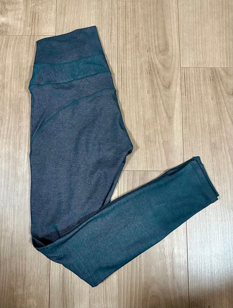 SUKALA ヨガウェア　リブデニム 上下セット S ネイビー