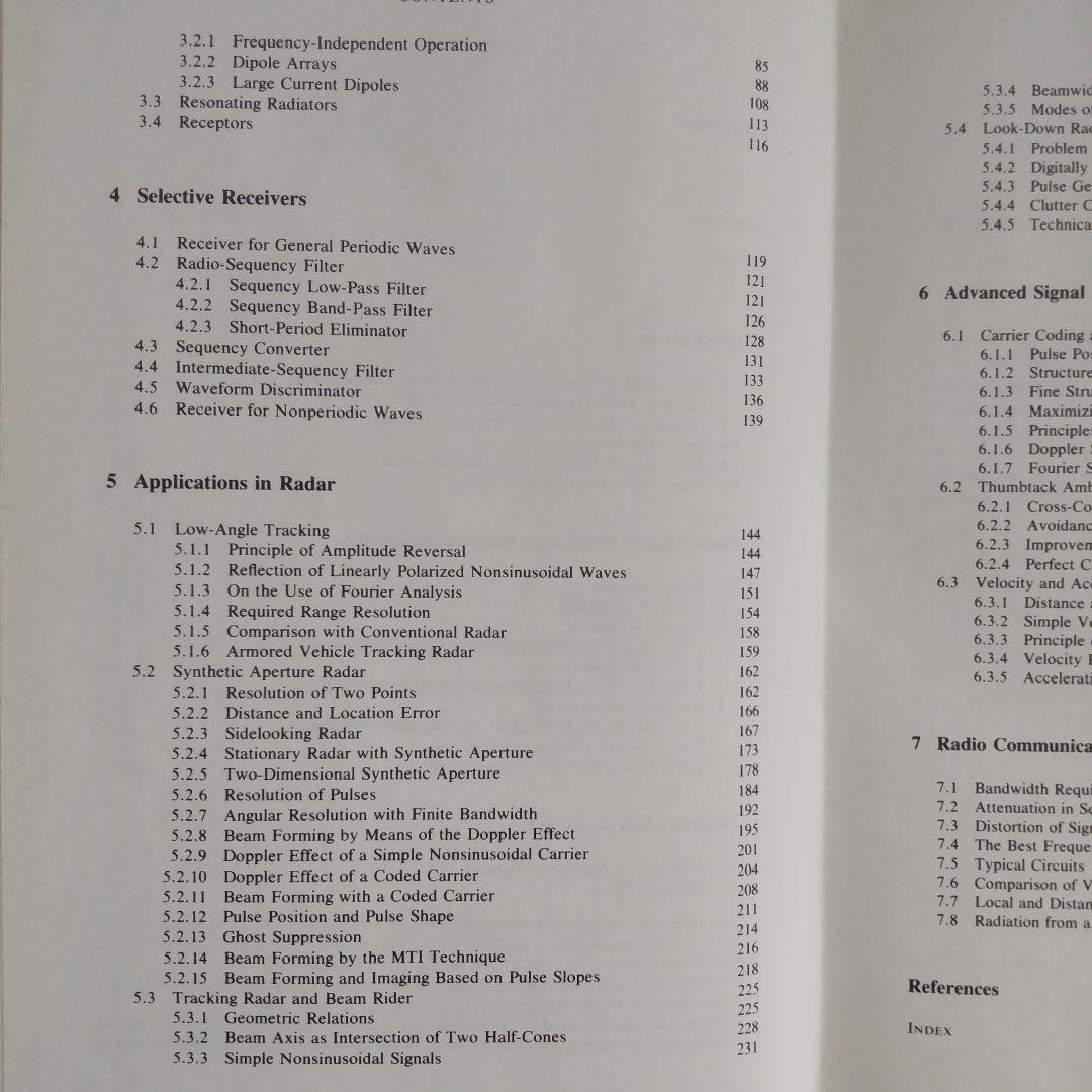 洋書 Nonsinusoidal Waves for Radar and radio