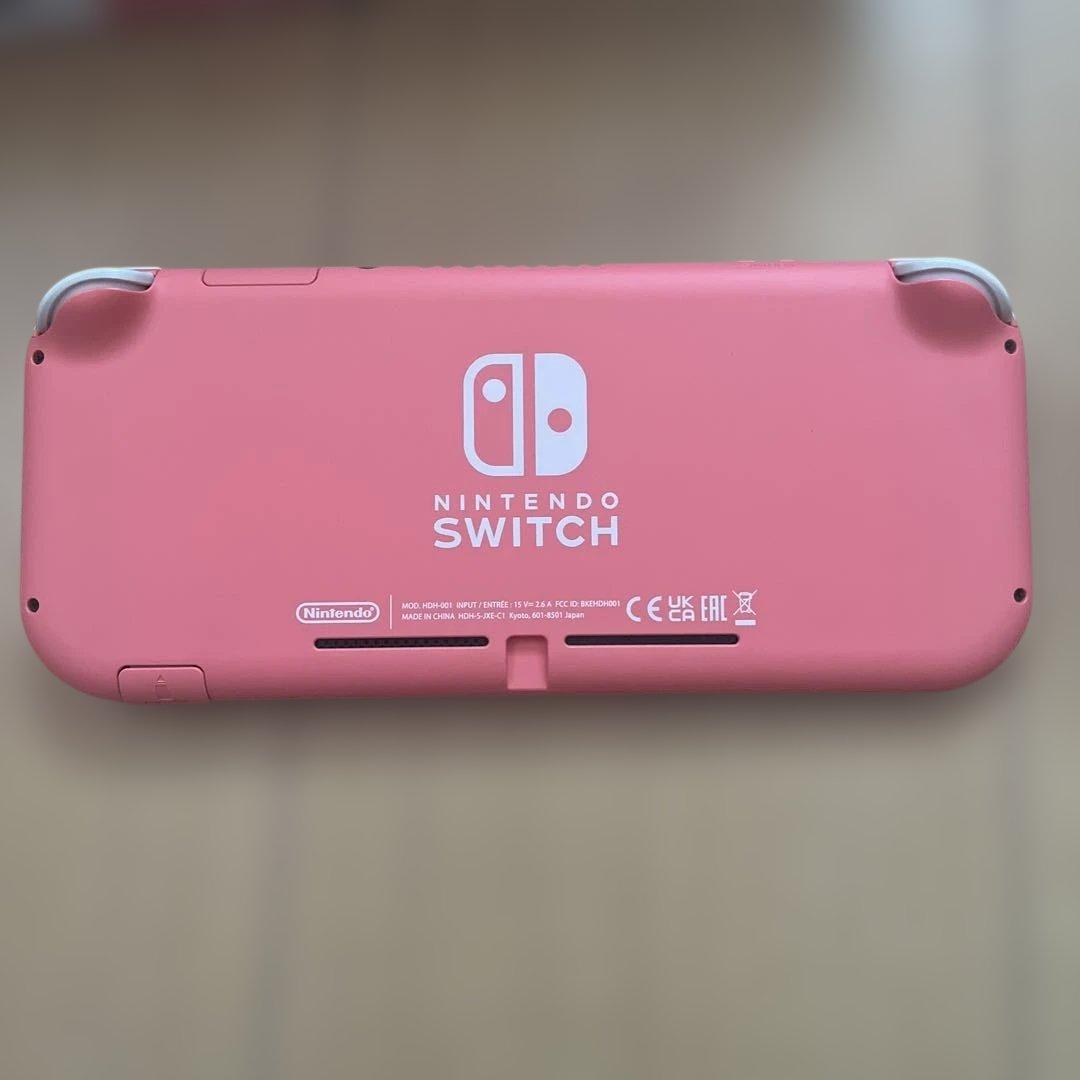 Nintendo Switch Lite コーラル ピンク 本体 充電器 箱付き