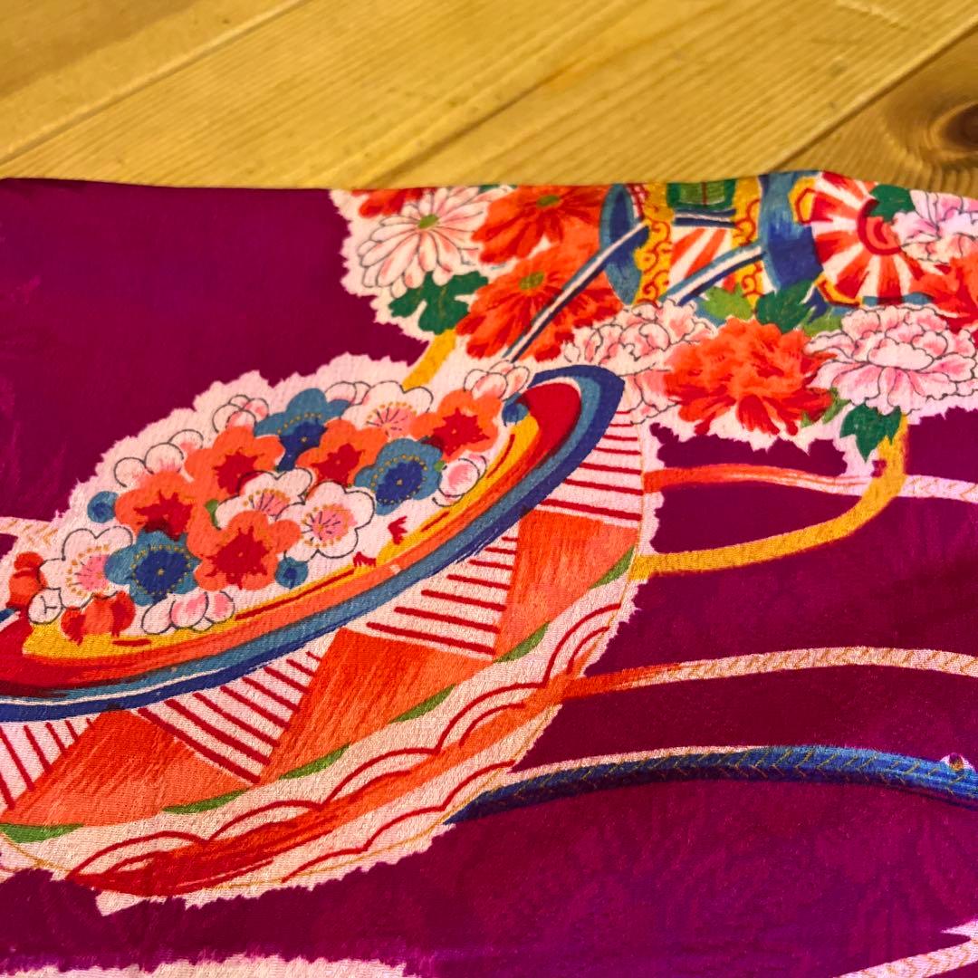 1点もの　七五三　アンティーク　女の子　子供着物　大正ロマン