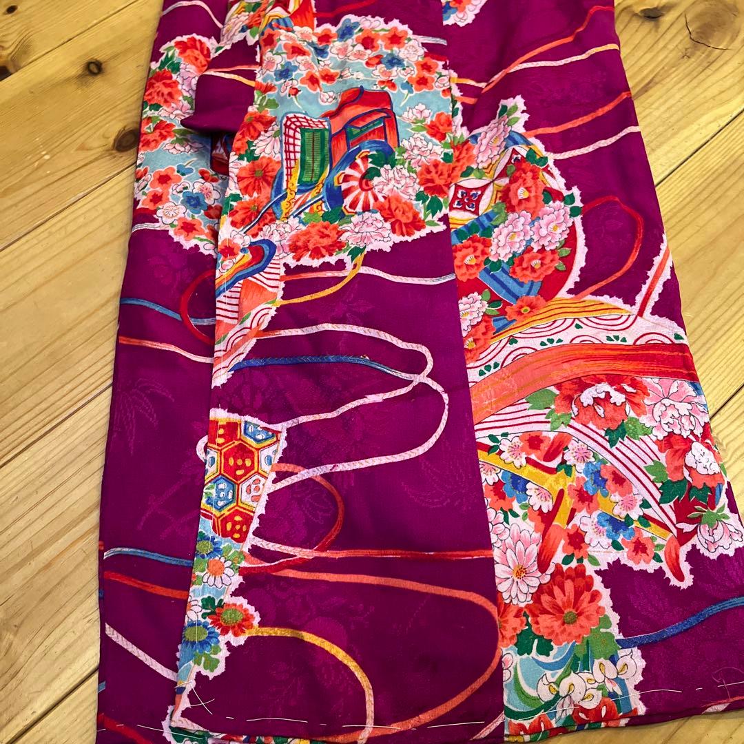 1点もの　七五三　アンティーク　女の子　子供着物　大正ロマン