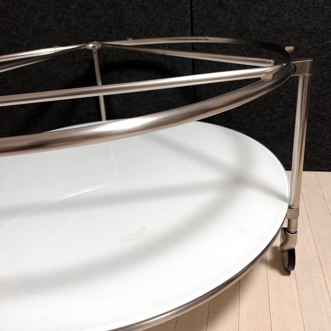 イケア　STRIND ストリンド　ガラステーブル　円形テーブル　ローテーブル