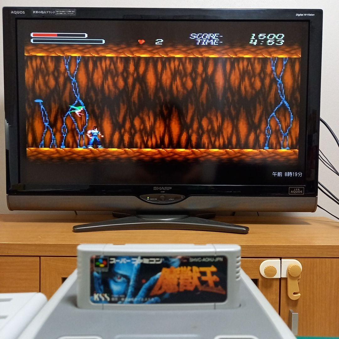 国内正規品　起動確認済み　スーパーファミコン　魔獣王