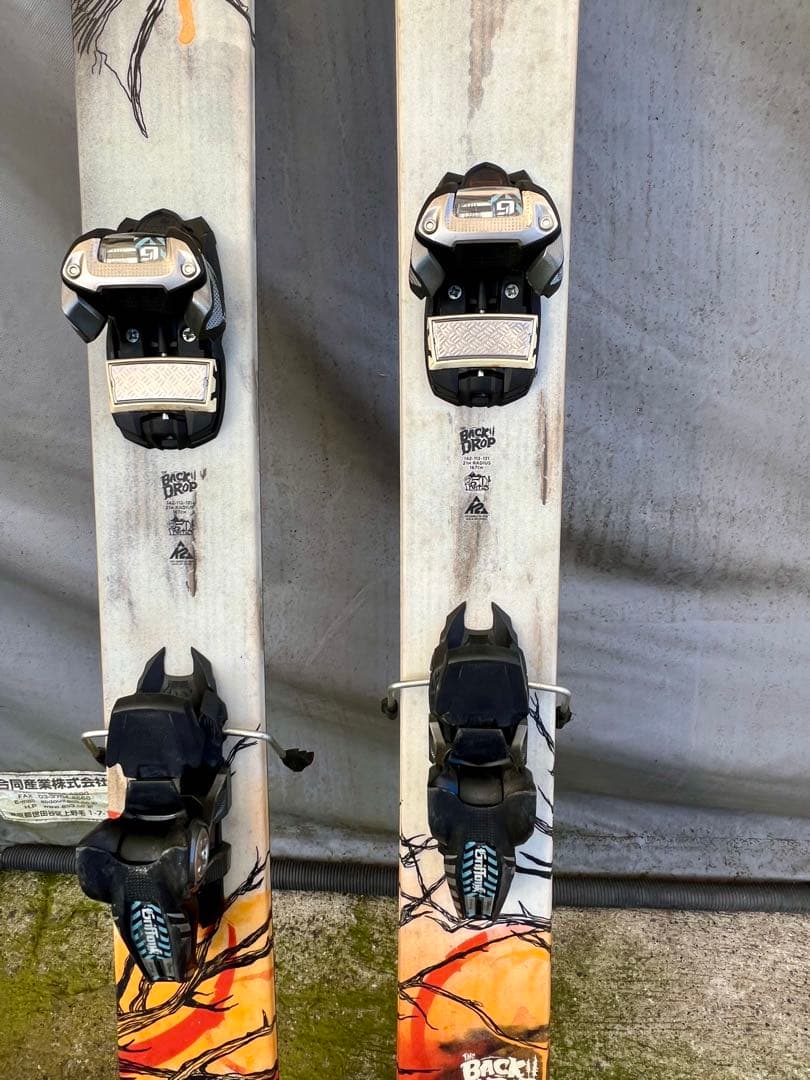 K2 スキーセット バックどロップ/ビンディング付き長さ167cm