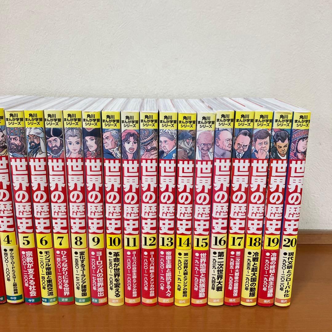 角川まんが学習シリーズ　世界の歴史　全巻セット