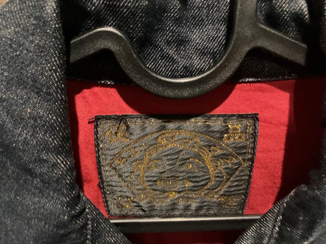 evisu デニム　ライダース　ジャケット　レア　希少　Lサイズ