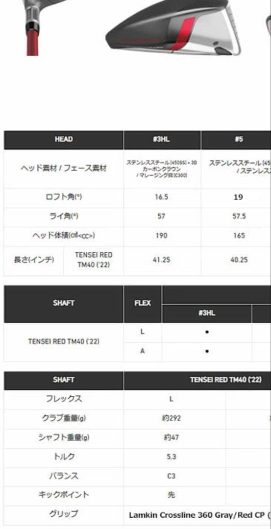 テーラーメイド　ステルス　2022 ウッド 16.5度