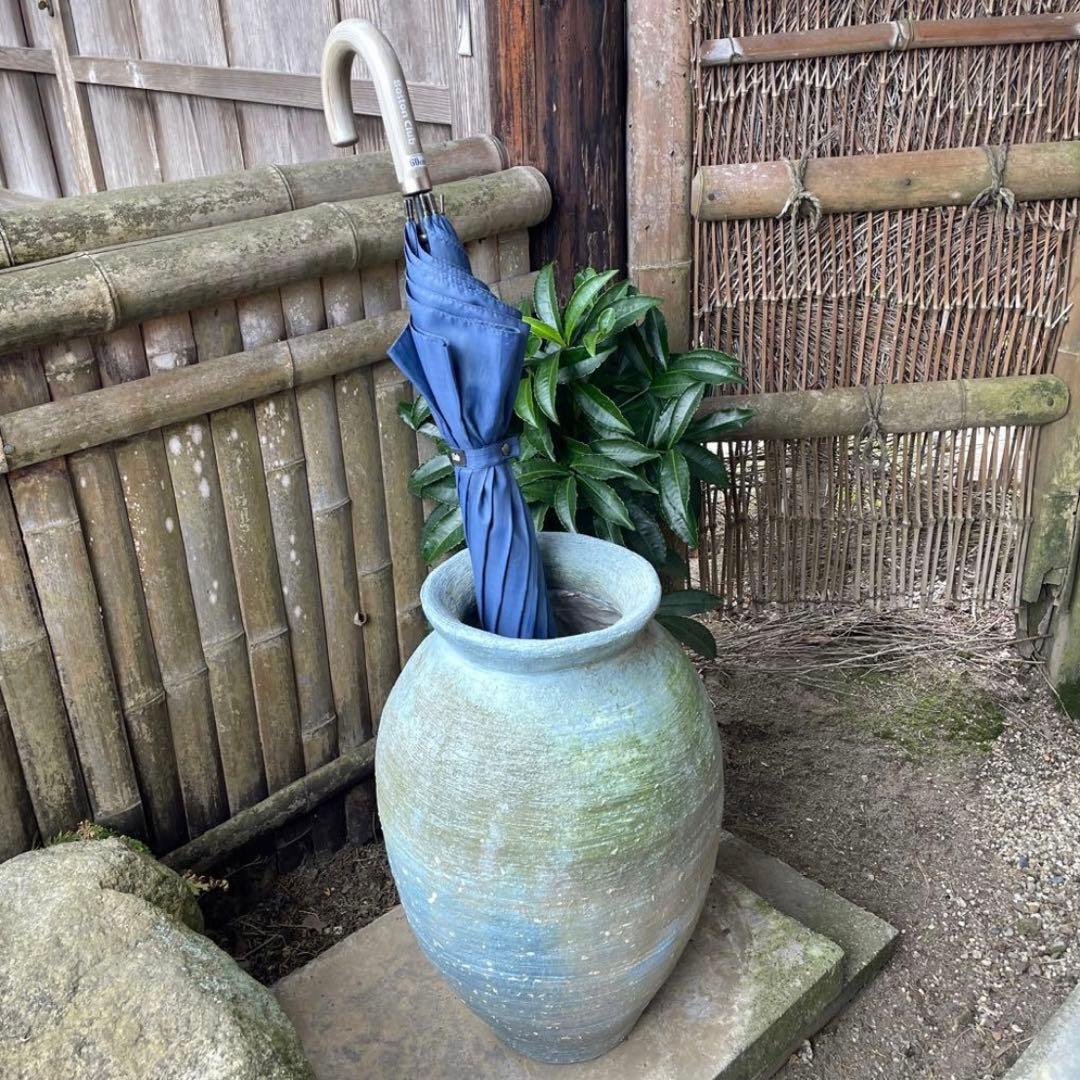 壺 傘立て 花器 高さ(約)43㎝ ビンテージ 昭和レトロ オブジェ