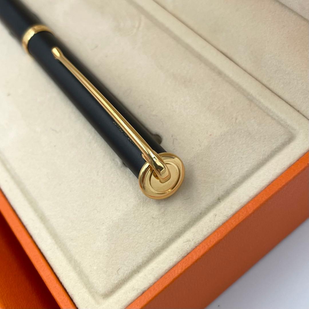 極美品★HERMES Allegro ボールペン　ブラック　黒　付属品付