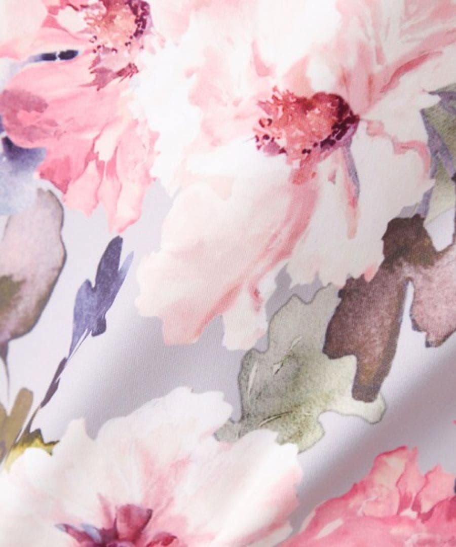 チャコット 美品　ラナンキュラスプリントトップ　L