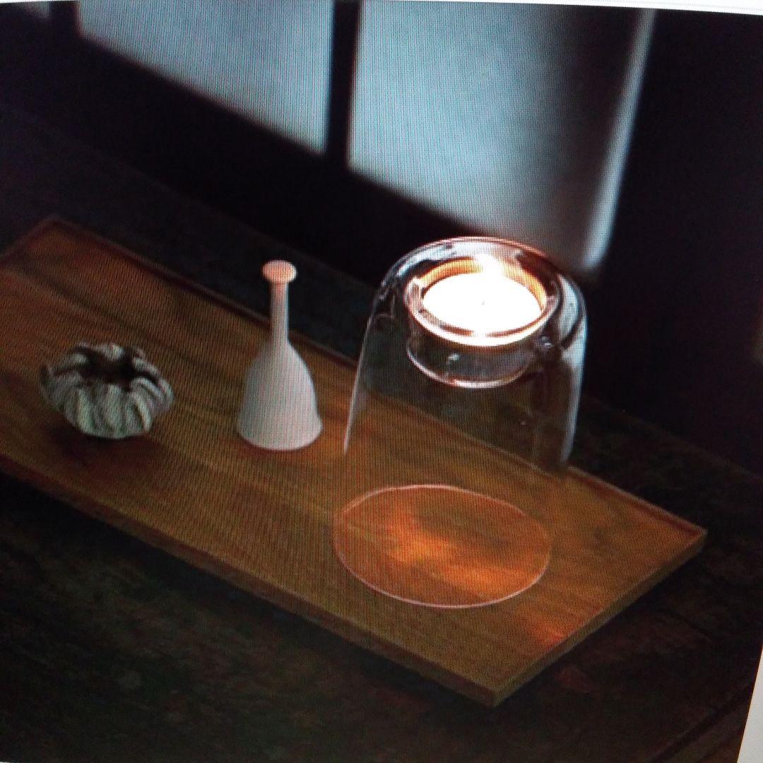 最終値引価格～3/15迄 新品未使用深澤直人 ガラスキャンドルホルダー120ml