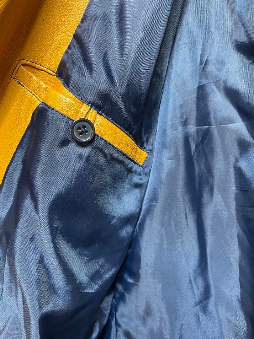 12万 シナコバ 船長 ロゴワッペン 中綿 羊革 ライダース 2L 1291