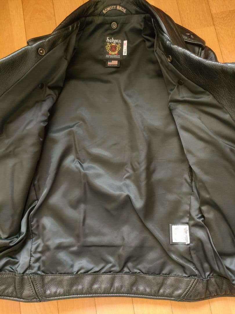 Schott ワンスターダブルライダースジャケット 36