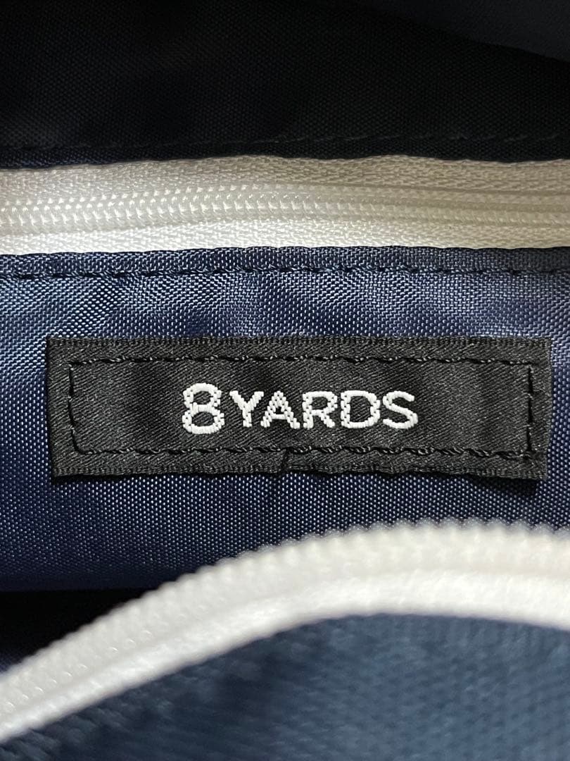 ハチヤーズ　ナイロンカートバッグ　/ネイビー　ロゴ刺繍　蜂　手提げ　8YARDS