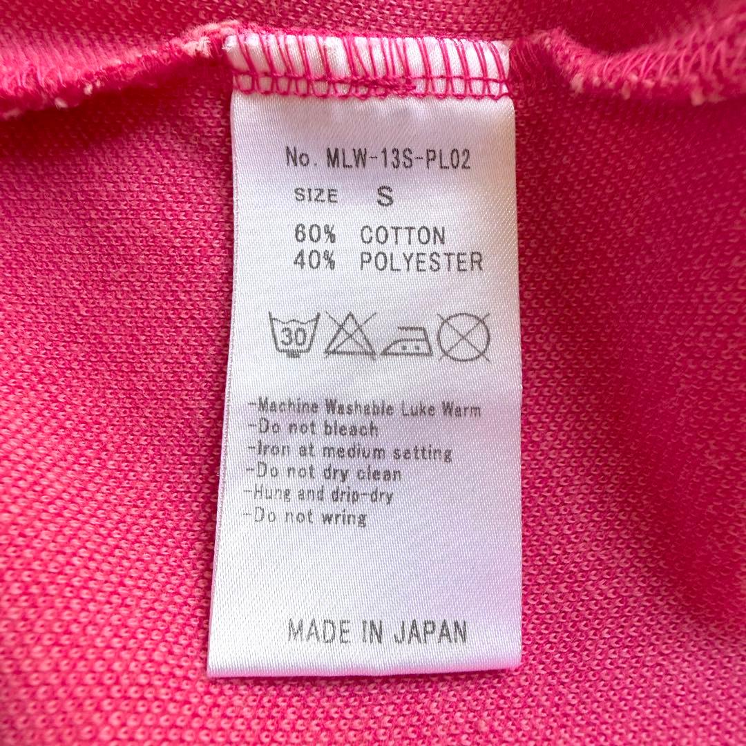 新品 MARK & LONA ゴルフ ポロシャツ S ピンク キーホルダー付
