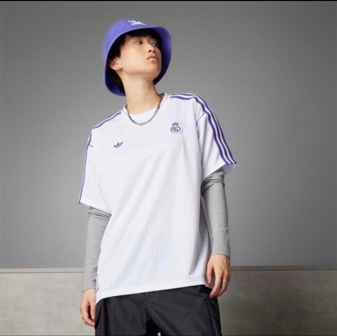 adidas レアル・マドリード ホワイトシャツ L