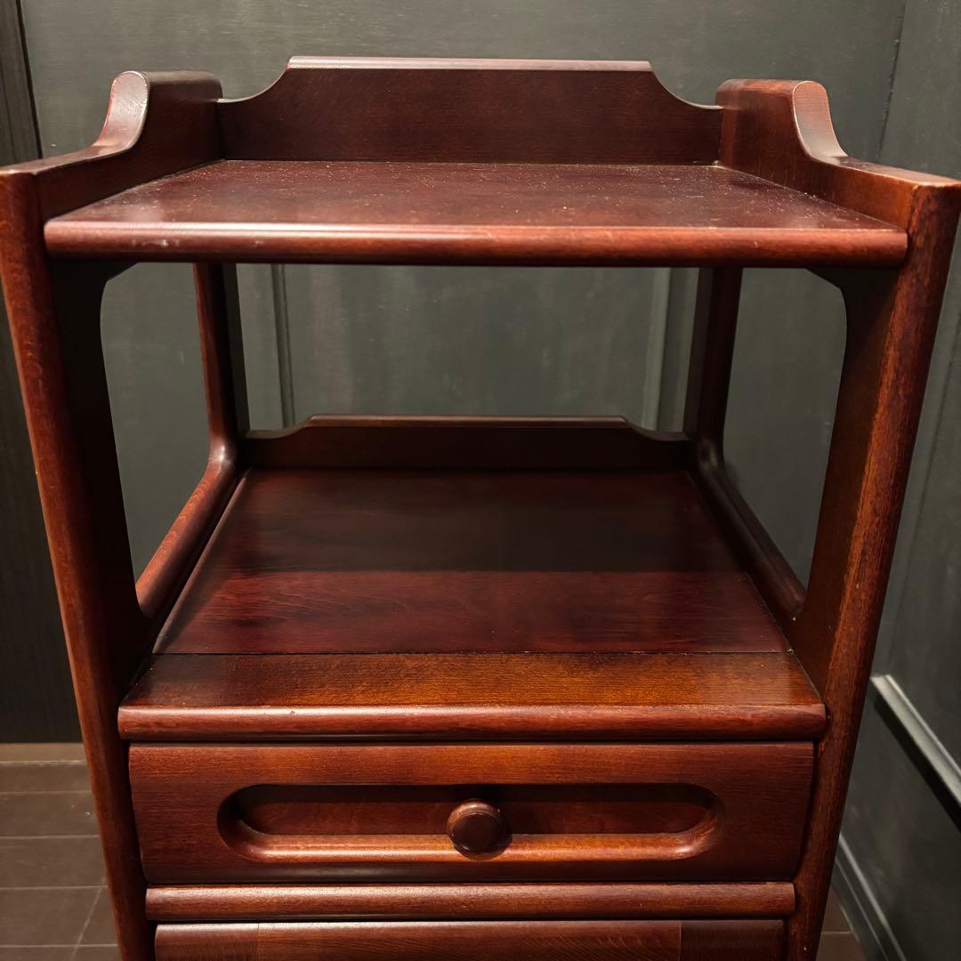 karimoku カリモク　電話台 FAX台　サイドチェスト　レトロ　花台