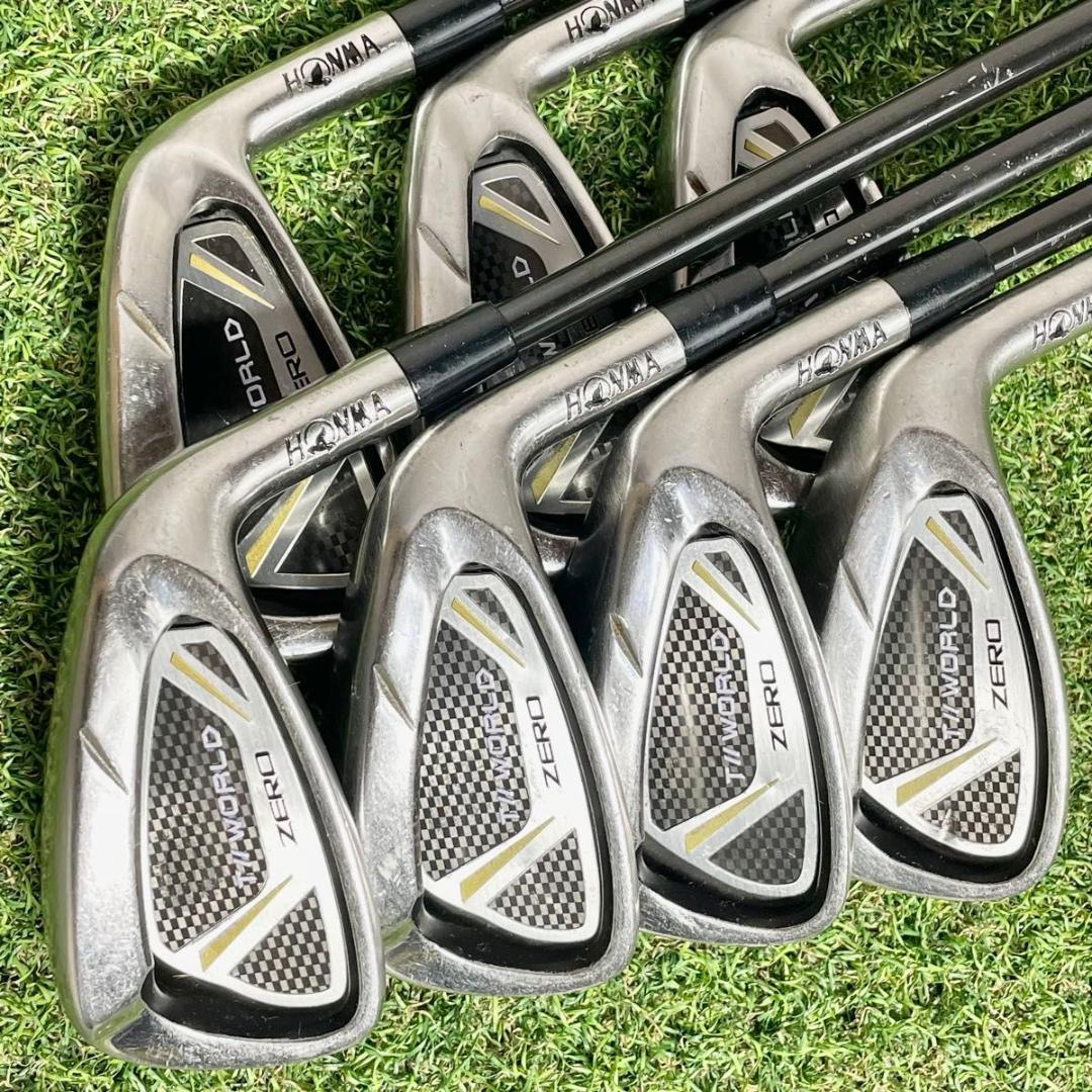 ホンマ ツアーワールドゼロ 2021 アイアンセット 7本 メンズ S 右 良品