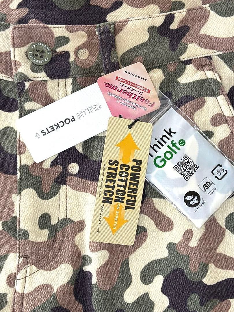 パーリーゲイツ パワフルコットンストレッチ フィールサーモパンツ（CAMO／5）