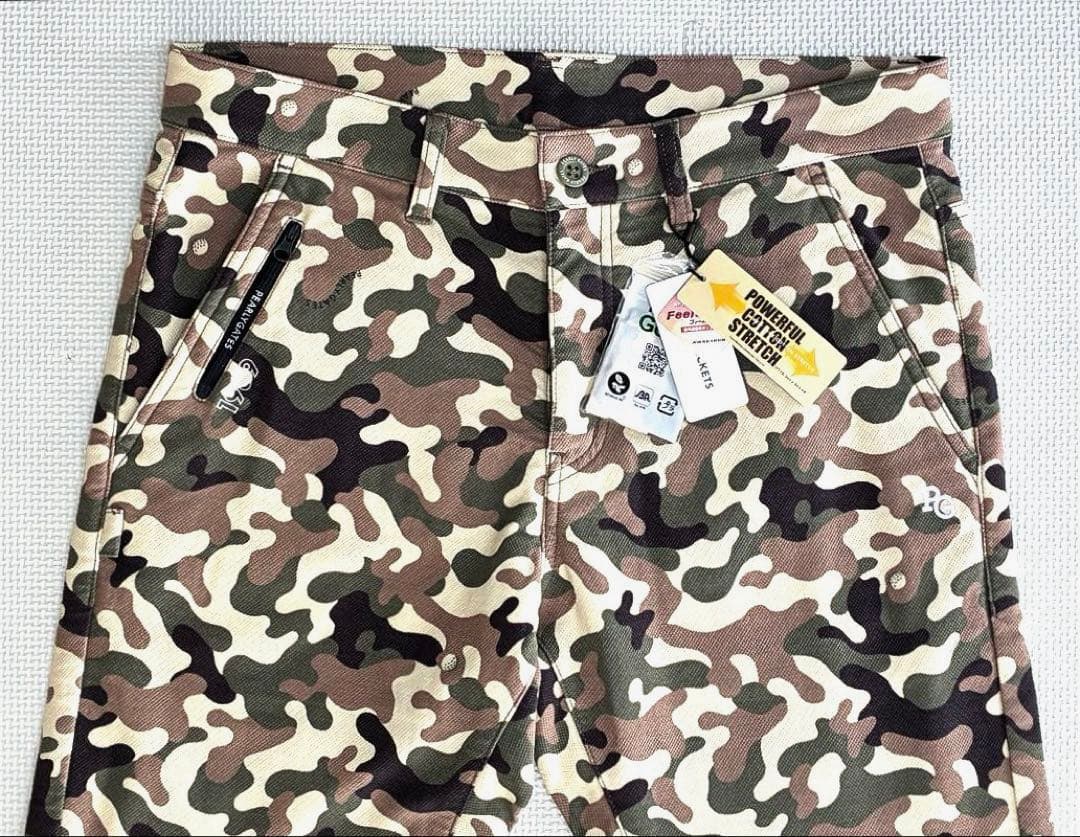パーリーゲイツ パワフルコットンストレッチ フィールサーモパンツ（CAMO／5）