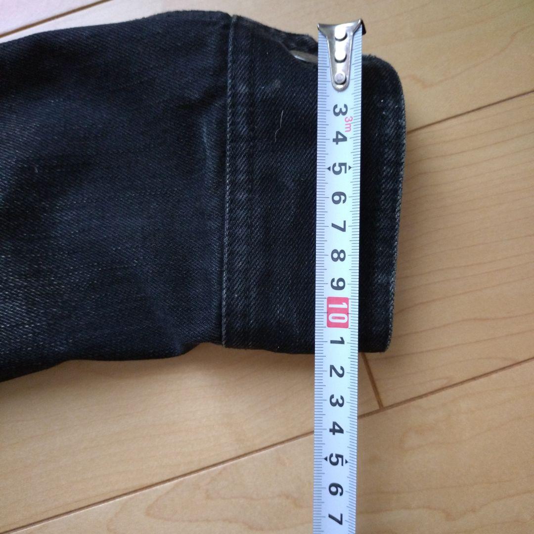 ダメージ加工　BLACK　デニムジャケット