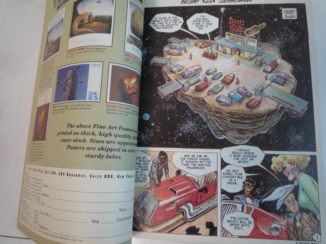 【8冊セット】アメリカのバンド・デシネ漫画雑誌『Heavy l』誌