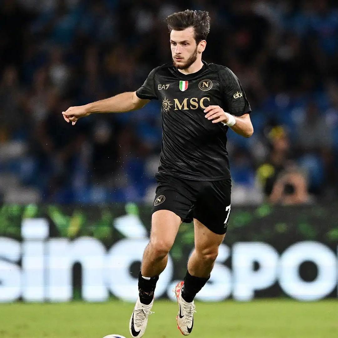 特別価格 正規品 23/24 ナポリ EA7 3rd ユニフォーム Lサイズ