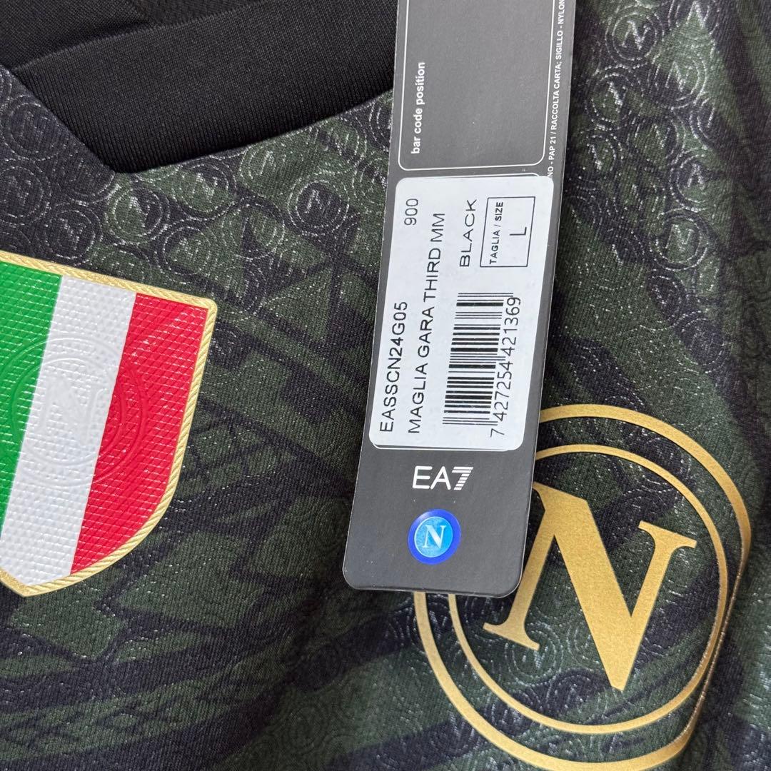特別価格 正規品 23/24 ナポリ EA7 3rd ユニフォーム Lサイズ