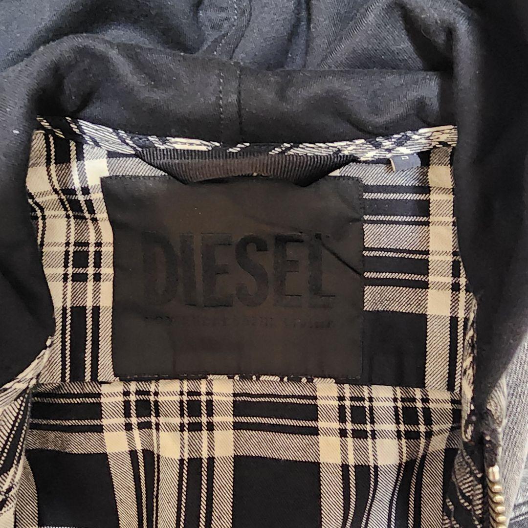 と*う様 DIESEL　パーカー　切り返しデニムジャケット