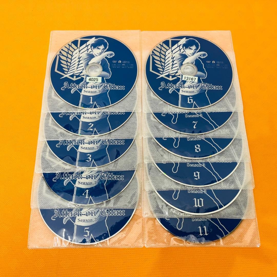 『進撃の巨人 シーズン1～FINAL』計38巻セット レンタル使用済DVD