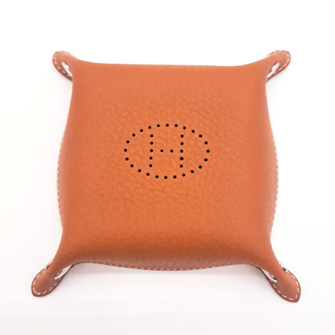 HERMES エルメス ヴィドポッシュ ミニ Hエヴリン 小物入れ レザー