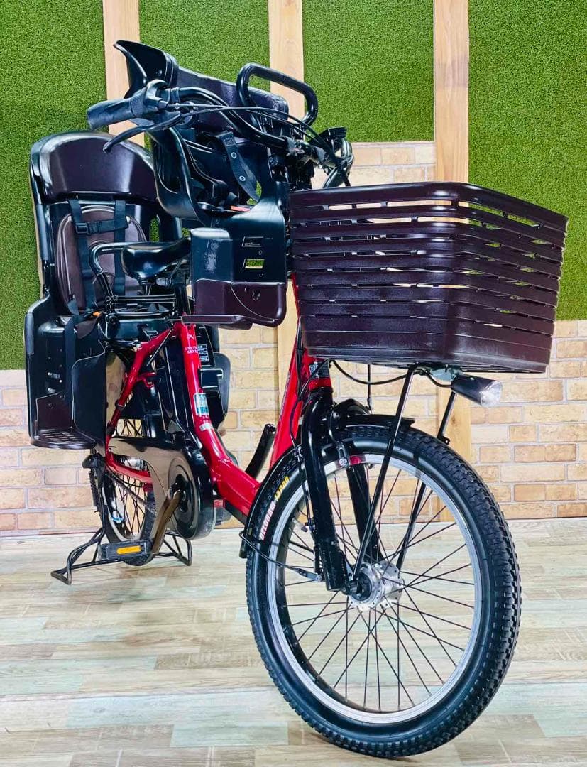 超人気 レッド 王様 ギュットアニーズ子供乗せ電動アシスト自転車 ZH2964