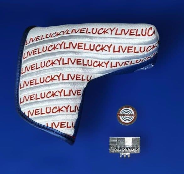 ODYSSEY パター 新品グリップ・ヘッドカバー・USEDマーカー付