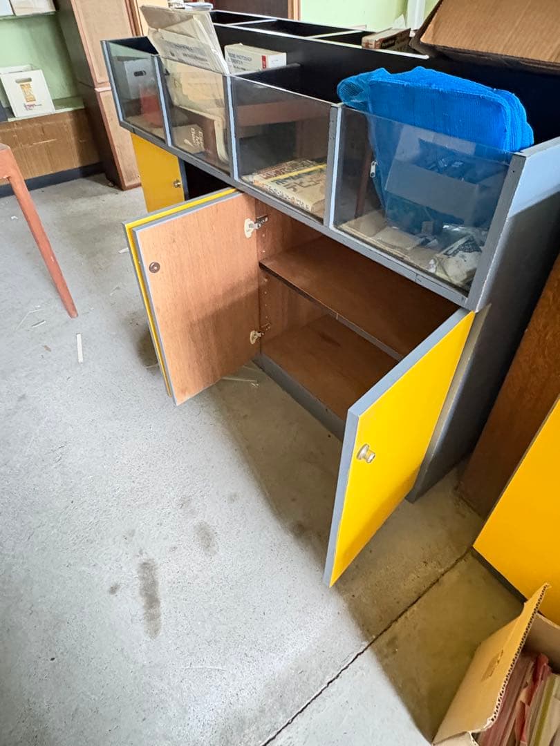 ヴィンテージレコードラック 3000枚収納！平だし商品棚！合計8台！自社配送！