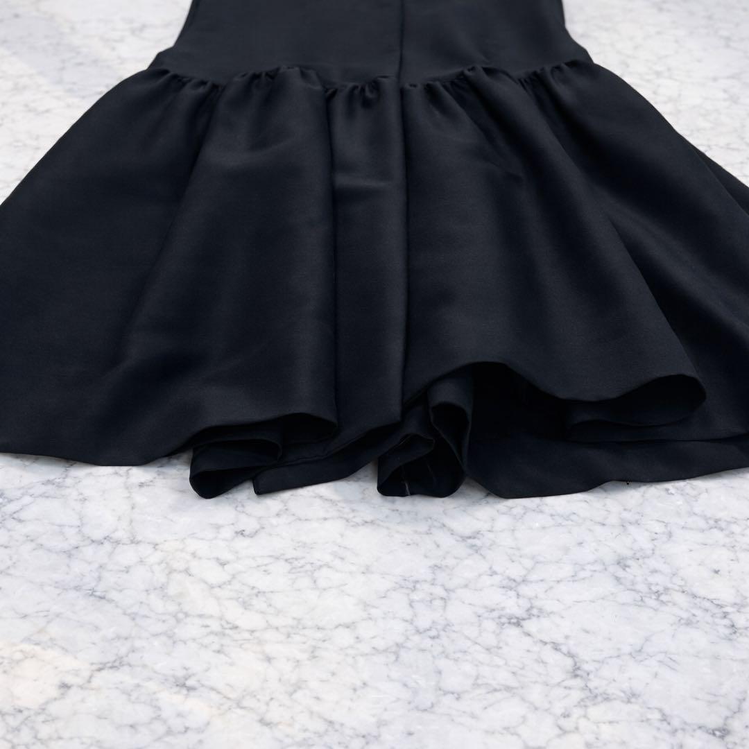 BEARDSLEY ビアズリー ペプラム ギャザージレ ブラック　セレモニー　F