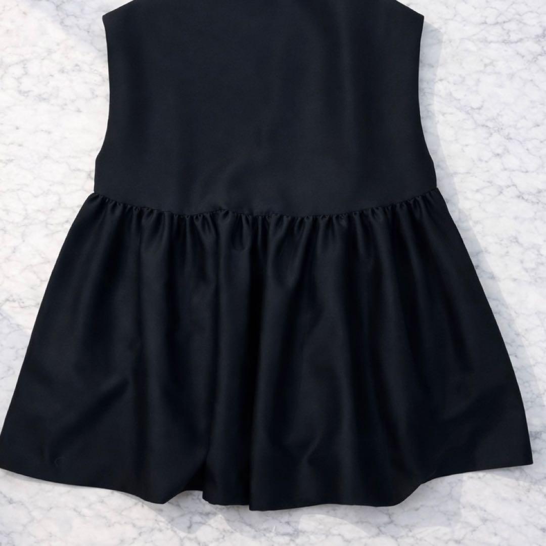 BEARDSLEY ビアズリー ペプラム ギャザージレ ブラック　セレモニー　F