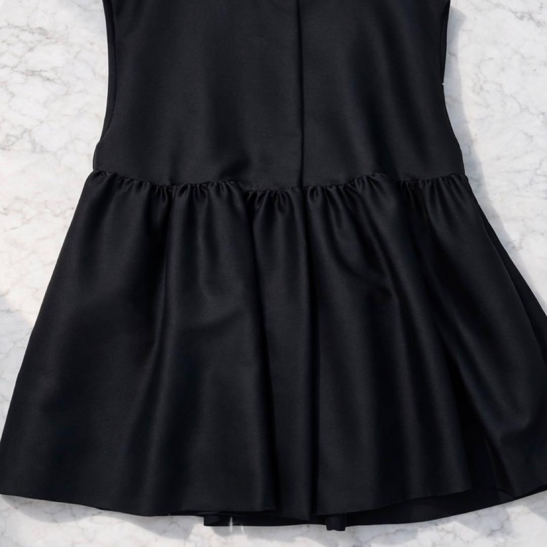 BEARDSLEY ビアズリー ペプラム ギャザージレ ブラック　セレモニー　F