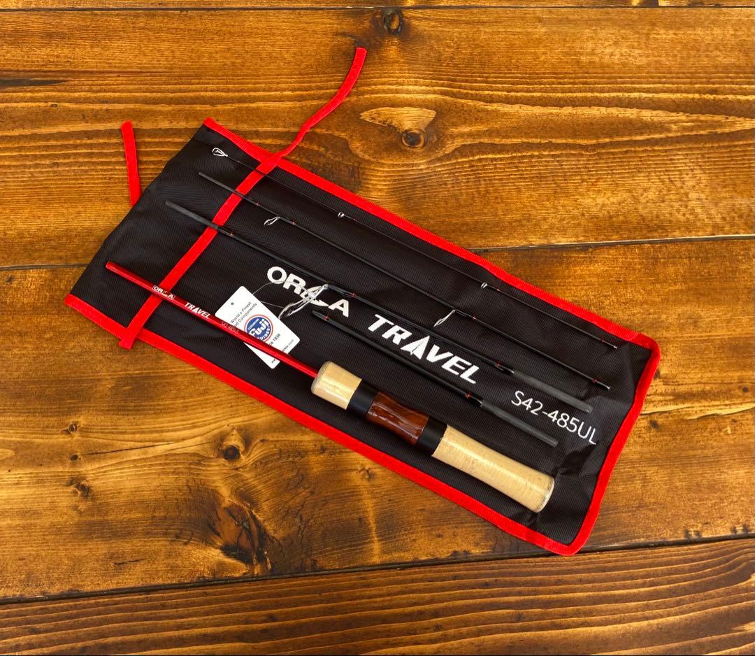 トラウトロッド　ウッド調　485UL 424UL スピニングロッド　パックロッド