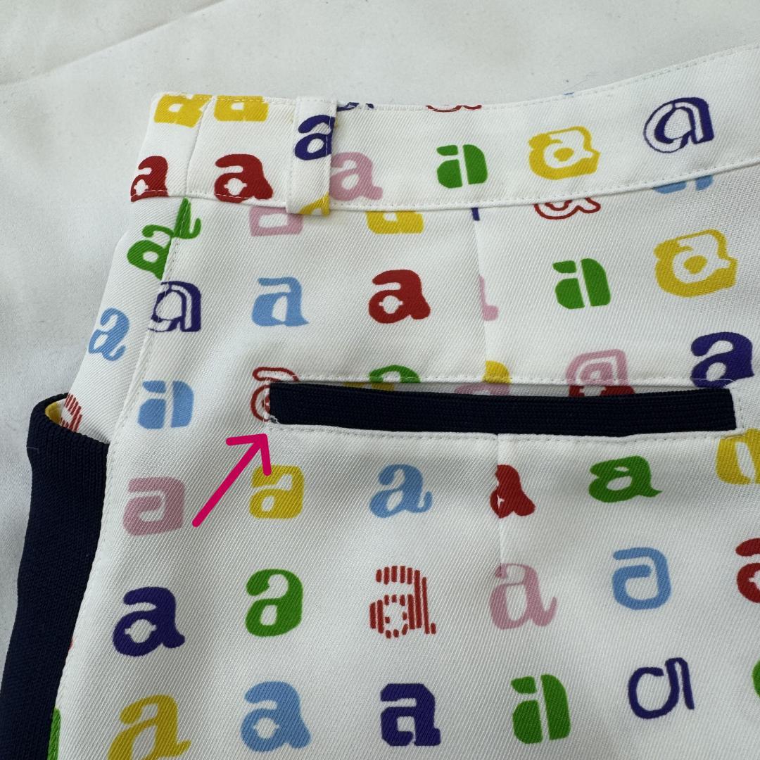 【極美品】アルチビオ archivio ゴルフウェア 総柄 ミニスカート 38M