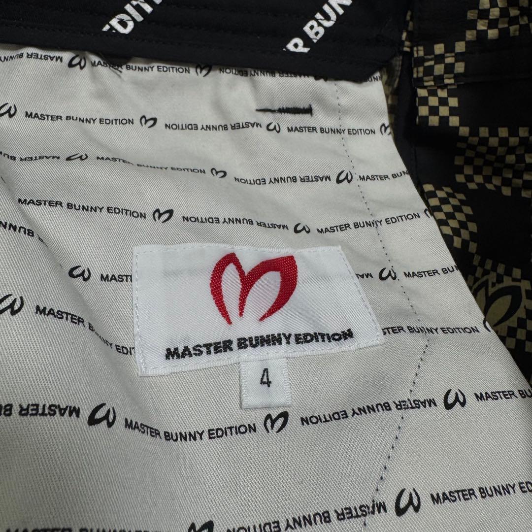 マスターバニー 4 新品同様 チェック ショートパンツ ゴルフ パーリゲイツ