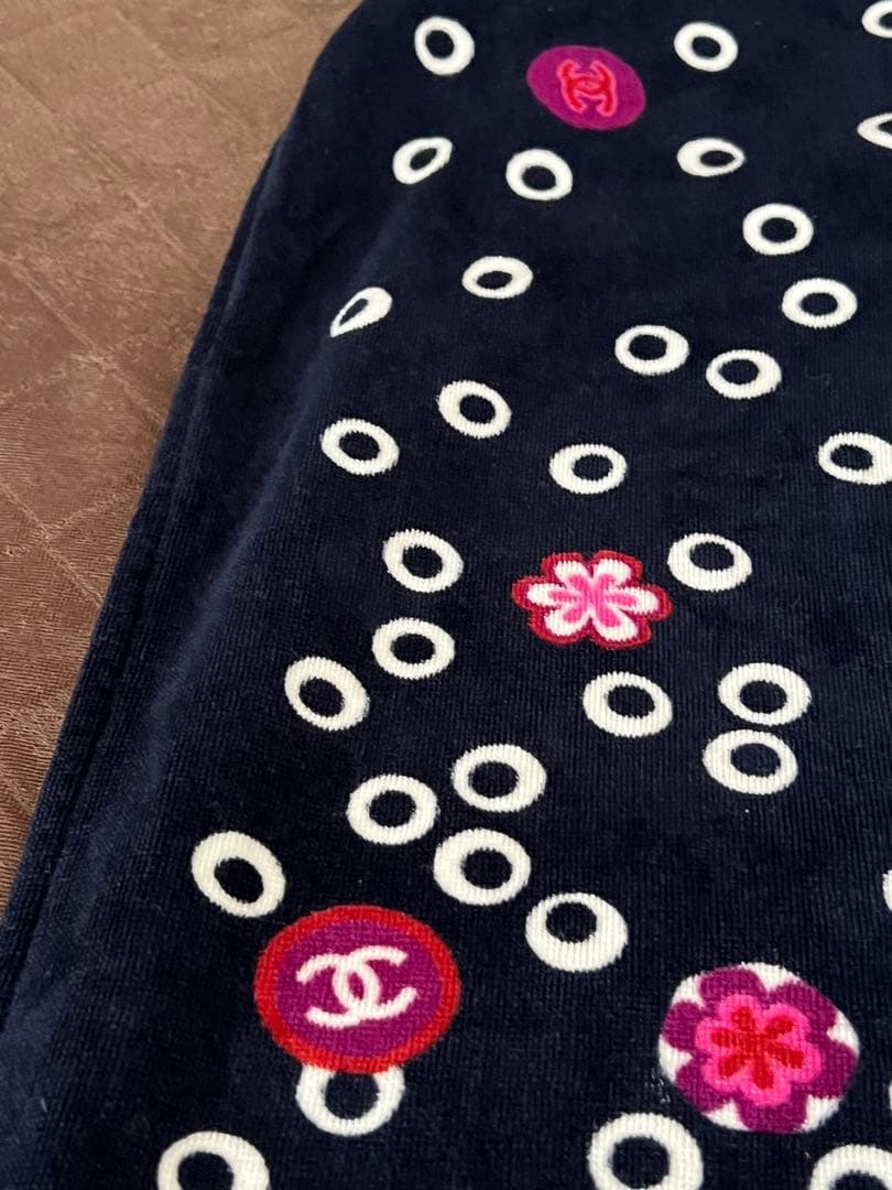 CHANEL シャネル ロゴ ビーチタオル ソファーカバー 140x170cm