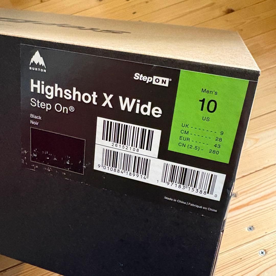 メンズ Burton ハイショット X Step On ワイド ブーツ 極上中古