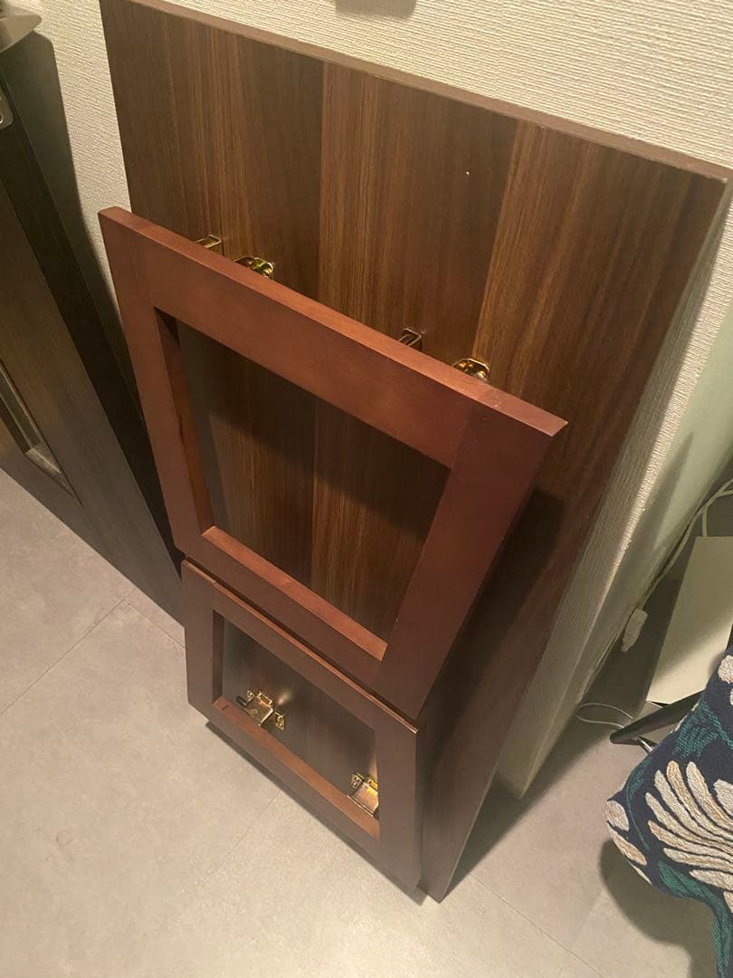 折り畳み　ローテーブル　ウォールナット