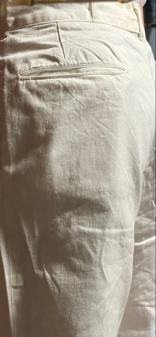 50s U.S.Navy コットン トラウザーズ 40s チノパン ベイカー